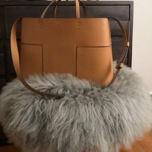 Tory Burch Block T Triple Compartment Tote